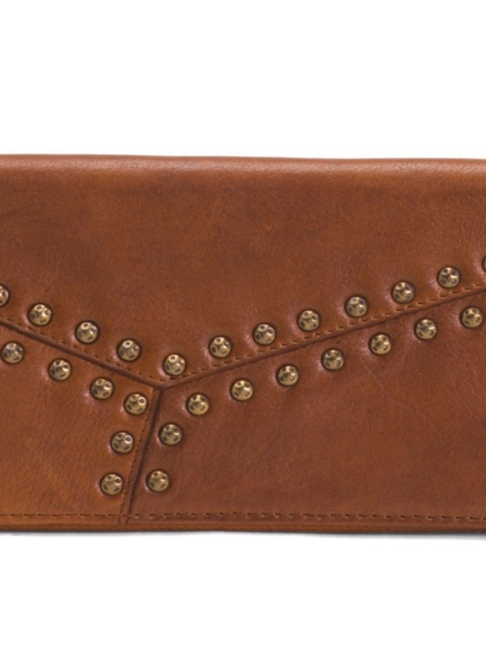 New Vilenca leather Studded Brown Leather Wallet - Women's Clutch Wallet